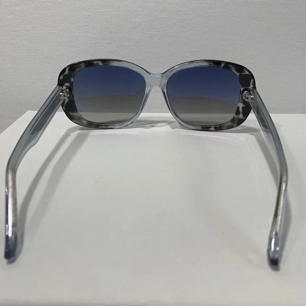 Nine West clear and brown oversized sunglasses